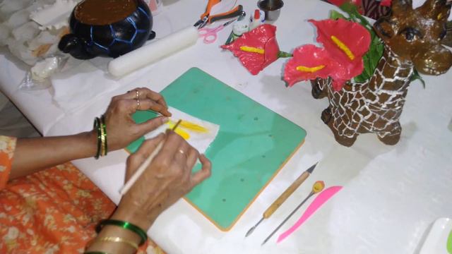 Homemade Clay Anthurium flower // Beautiful Handmade Miniature Plant/ Step-by-Step Complete Tutoria смотреть онлайн