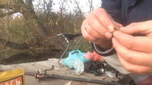 Наживка на Крючок Червяк + Опарышь . Бутерброд