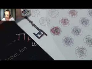 Витраль  Марафон 3  Розы  Вебинар1  Часть2 Работа с трафаретом  07 02 2018