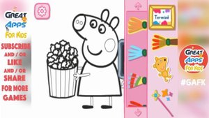 Peppa Pig Paintbox - Great Apps For Kids | Kids Painting Drawing Game #GAFK