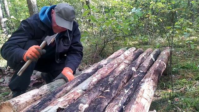 первая ночёвка в bushcraft лагере.Бушкрафт.