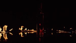 Видеофон футаж бутылка и огонь | Videophone footage bottle and fire 1080p
