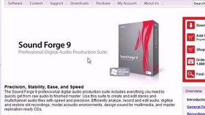 1. Вводный урок по Sony Sound Forge