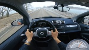 Smart Fortwo Coupe 1.0 mhd (52kW) |72| 4K TEST DRIVE POV - EXHAUST SOUND, ENGINE & ACCELERATION