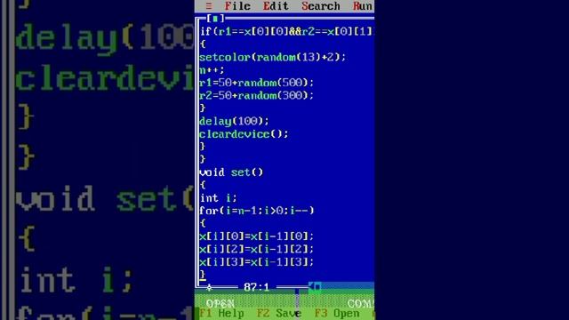 Snake Game Code In C Programing ? | Snake Game Coding | #coding #cprograms #programing #snakegame