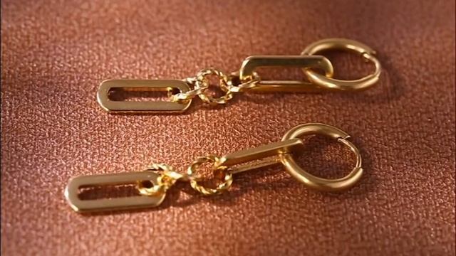 Геометрические серьги из нержавеющей стали