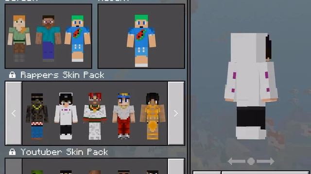 minecraft pocket edition Rappers skin pack (v2) смотреть онлайн