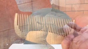 Изготовление деревянной расчески(гребня)  с применением лазерного станка и другого оборудования.