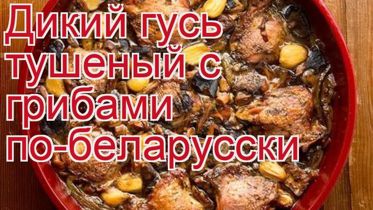 Рецепты из гуся - как приготовить гуся пошаговый рецепт - Дикий гусь тушеный с грибами по-беларусски