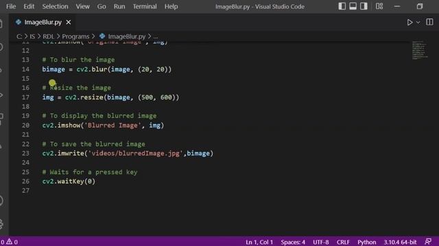 Blur An Image Using OpenCV Library In Python | Python Project