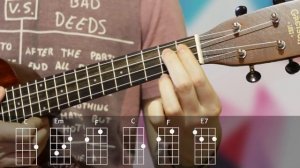 How to play Somewhere over the rainbow ukulele tutorial Как играть на укулеле Over the rainbow