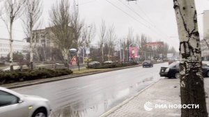 Сирена на улицах Донецка