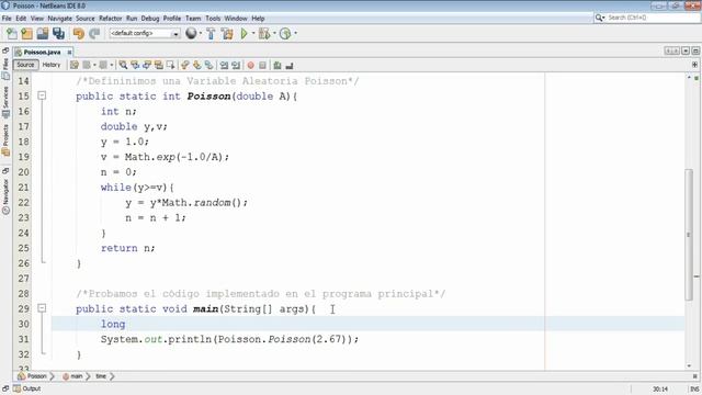 Variable Aleatoria Poisson en Java смотреть онлайн