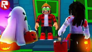 РОБЛОКС УБИЙЦЫ НАШЛИ МОЙ ДОМ В ХЭЛЛОУИН В ROBLOX СИМУЛЯТОР ВИДЕО ВЕСЕЛАЯ ИГРА ДЛЯ ДЕТЕЙ