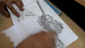 Танк Т34 85 Советский танк карандашом за 5 минут