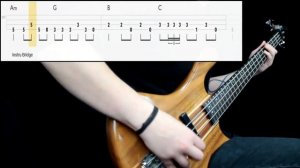Metallica - One (Bass Only) (Play Along Tabs In Video)