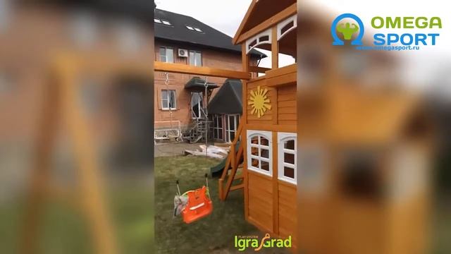 Обзор. Детский игровой комплекс IgraGrad Клубный домик 3 Luxe