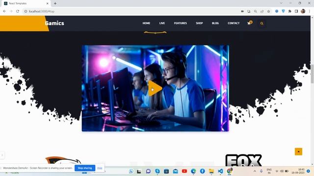 Reactjs Free Gaming | Ecommerce | Blog Template