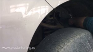 шумоизоляция подкрылков прадо 150