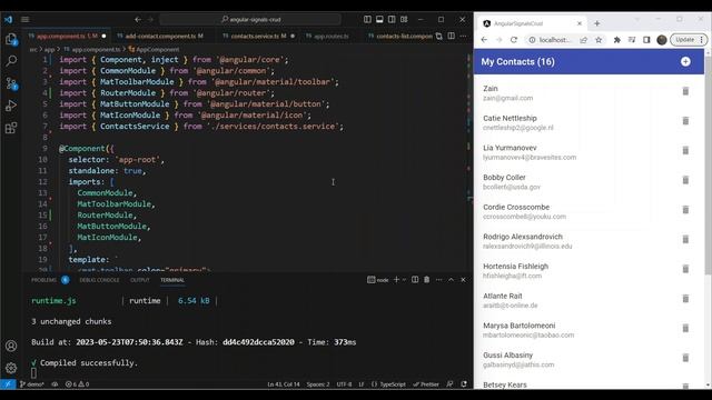 Angular Signals v16: Create a simple Contacts App (3/3) смотреть онлайн