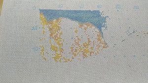 Жемчуг Афродиты. Эсте. Старт многоцветки. Вышивка крестом