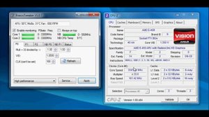 Overclock e-450 AMD Glitch (1.66ghz to 3.35ghz) APU