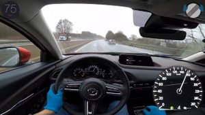 Mazda CX 30 Skyactiv-X 2.0 M Hybrid (2021) AUTOBAHN POV TOP SPEED ?