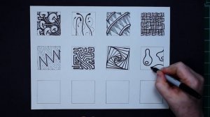 Easy Zentangle Doodles - How to Make12 Extra Patterns - Step by Step Tutorial