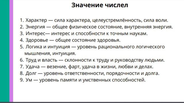 Что значат цифры в квадрате Пифагора смотреть онлайн