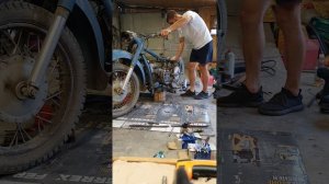 Первый запуск мотора К-750 с момента сборки!