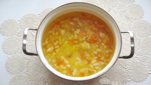 Суп рассольник с ветчиной