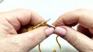Базовый простой рисунок спицами