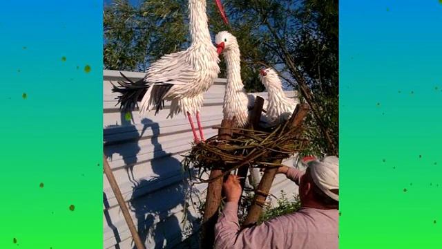 Садовые фигуры из изолона своими руками. Поделки для дачи.
