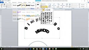 Create simple logo in MS WORD 2010