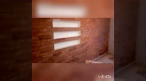 Покраска покрытие грунтовкой кирпичика из обычной гипсовой штукатурки