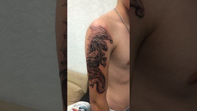 Tattoo dragon / Татуировка дракон