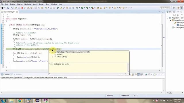 How to use split method of pattern class to split the text into multiple Strings? | Java Regex смотреть онлайн
