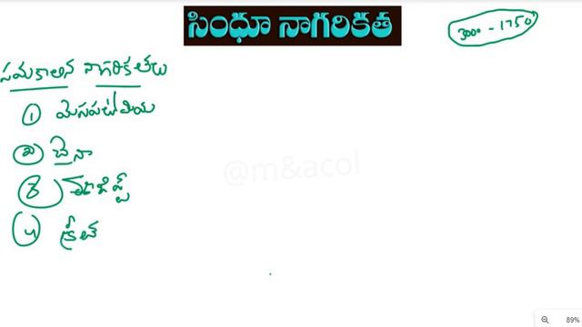 APPSC GROUP-2 Classes | Indian History | Ancient History Indus Vally Civilization-1(సింధూ నాగరికత )