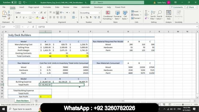 Exp19_Excel_Ch06_ML2_Deck_Builders | Exp19 Excel Ch06 ML2 Deck Builders | MyitLab Mastering