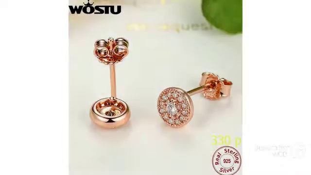 Товары с Aliexpress -  серьги круглые гвоздик