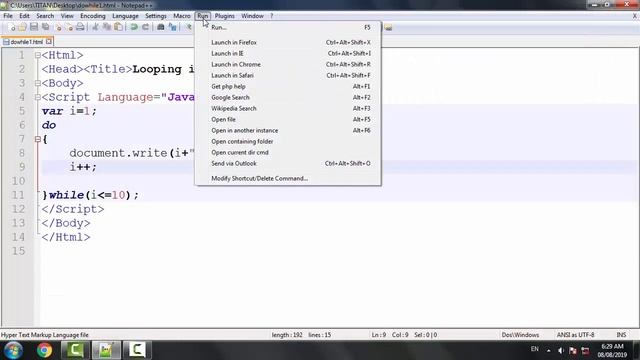 do while loop in JavaScript Hindi