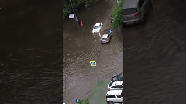 Москва. Метро Октябрьское поле. Последствия урагана.