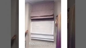Двойной карниз для римской шторы