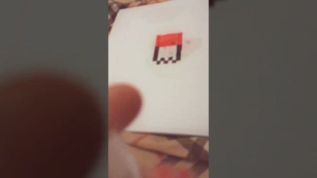 Рисуем по клеточкам бутылочку