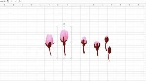 Excel Art (# 3) : Cherry Blossom