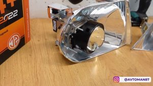 Установка светодиодных Bi Led линз Aozoom A4+ в фары Ниссан Патфайндер
