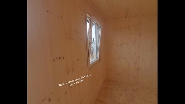 Каркасная бытовка 4,00*2,45- отделка изнутри Вагонка. смотреть онлайн