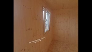 Каркасная бытовка 4,00*2,45- отделка изнутри Вагонка.