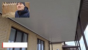Навес из металлочерепицы утепленный и подшитый профлистом, с водосточной системой над терассой