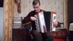 Гамма ля-минор на баяне. Урок №53